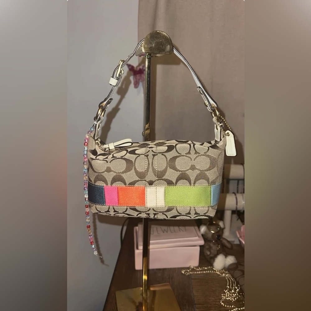 Vintage Coach multicolor shoulder bag